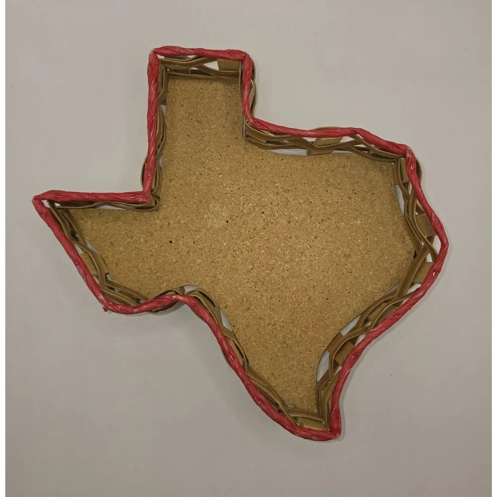 Vine Tique State Of Texas Shaped Small Basket Tray